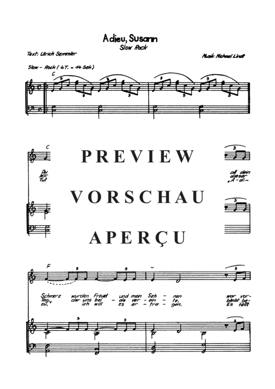 Product gallery: Page 4 of 4 Adieu, Susann , , Piano and Voice