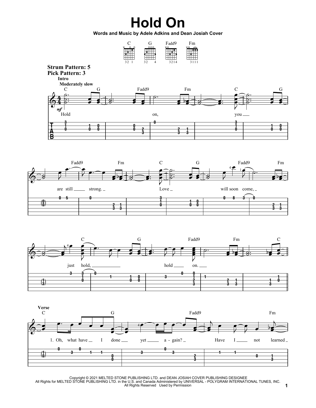 Produktbild zu: Hold On