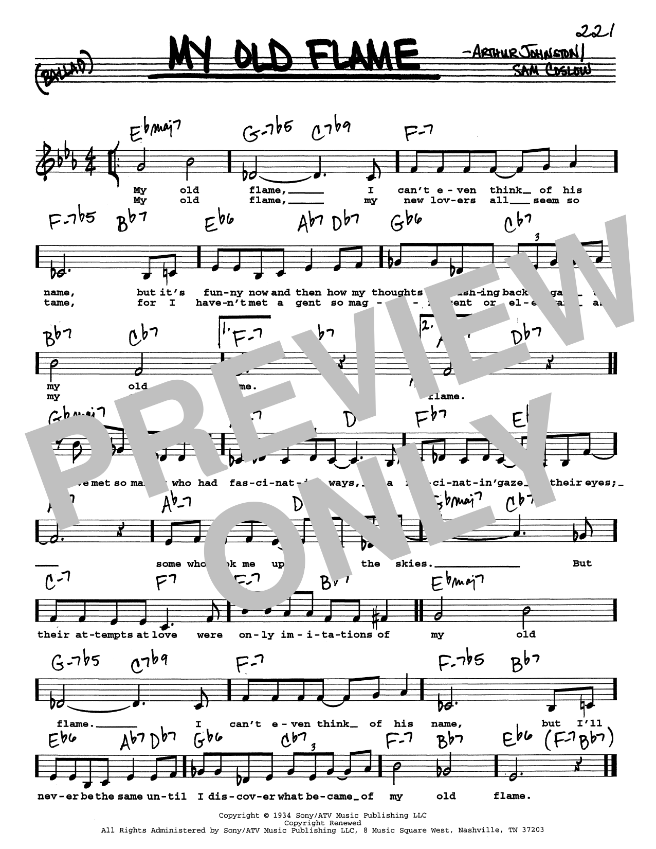 Produktbild zu: My Old Flame (Low Voice)
