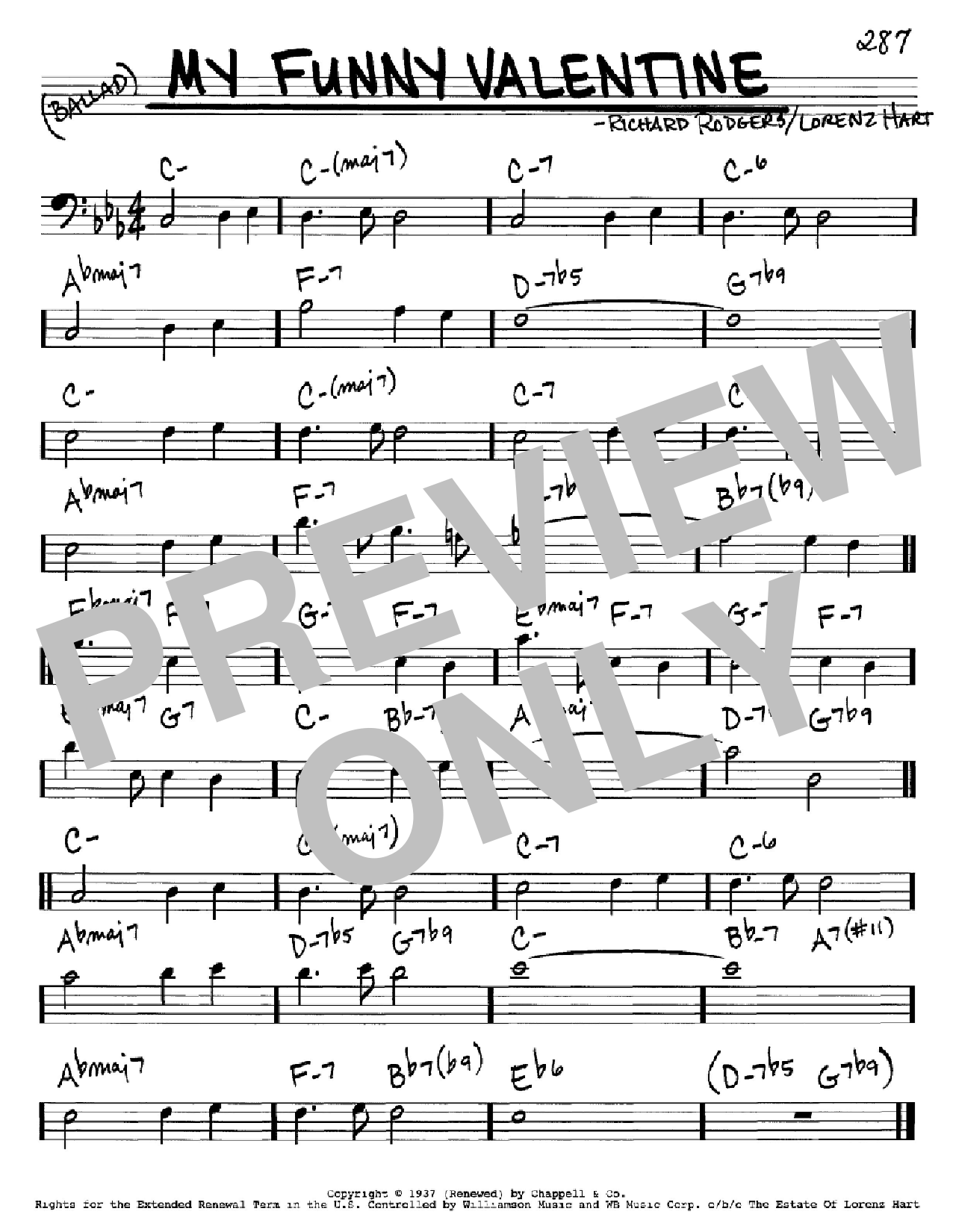 Produktbild zu: My Funny Valentine