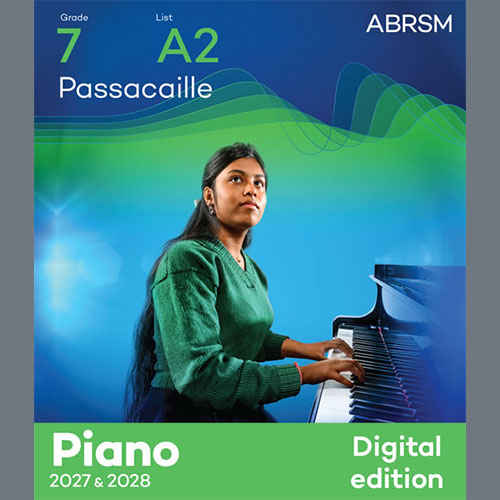 cover: Passacaille (Grade 7, list A2, from the ABRSM Piano Syllabus 2027 & 2028), George Frideric Handel, Klavier