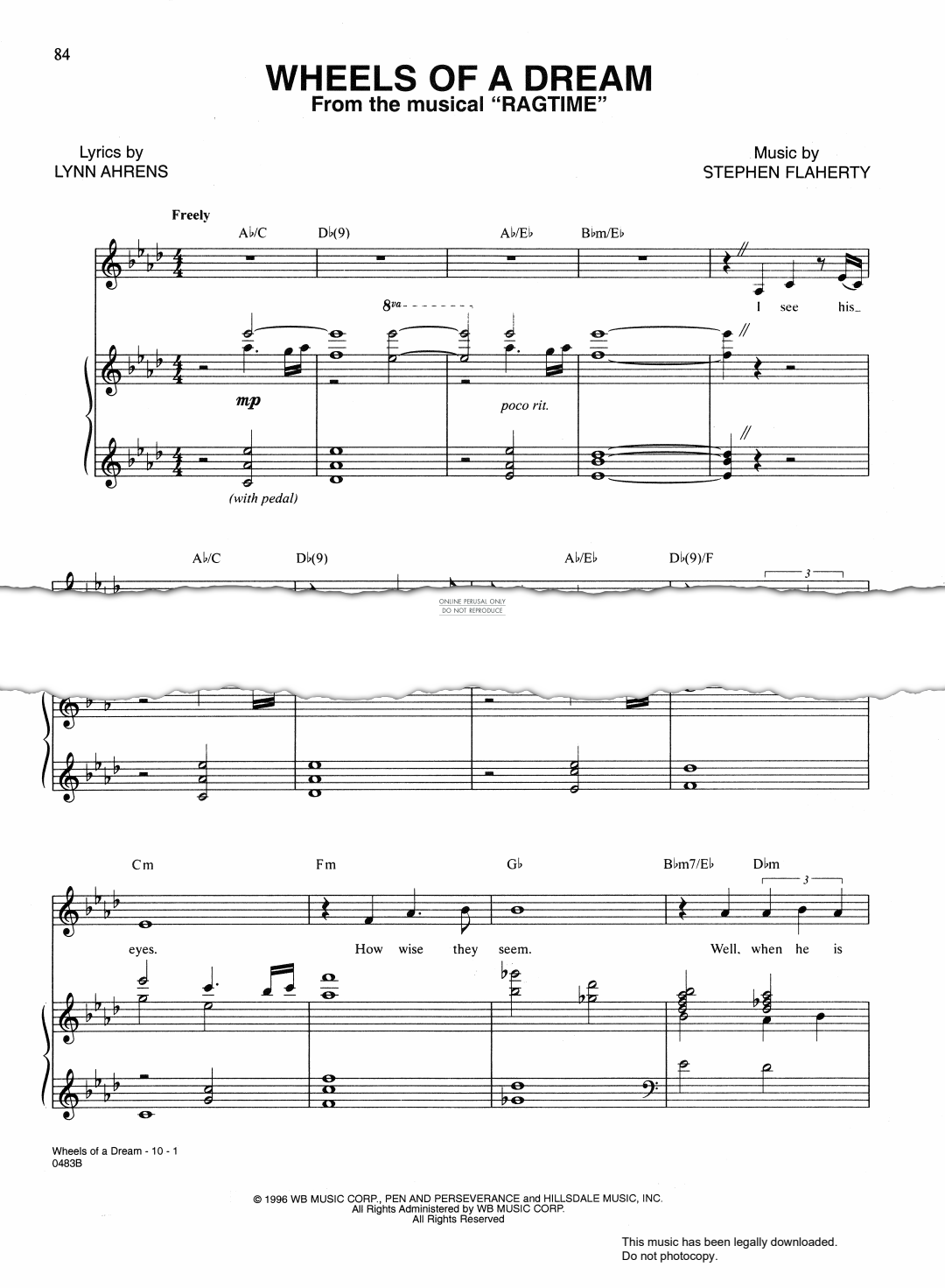 gallery: Wheels Of A Dream (from 'Ragtime'), Stephen Flaherty