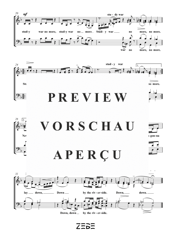 Produktgalerie: Seite 4 von 9 Study War No More, , Gemischter Chor und Klavier