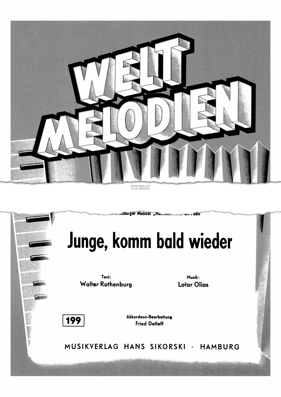 gallery: Junge, komm bald wieder [I've Roamed Around], Lotar Olias, Akkordeon