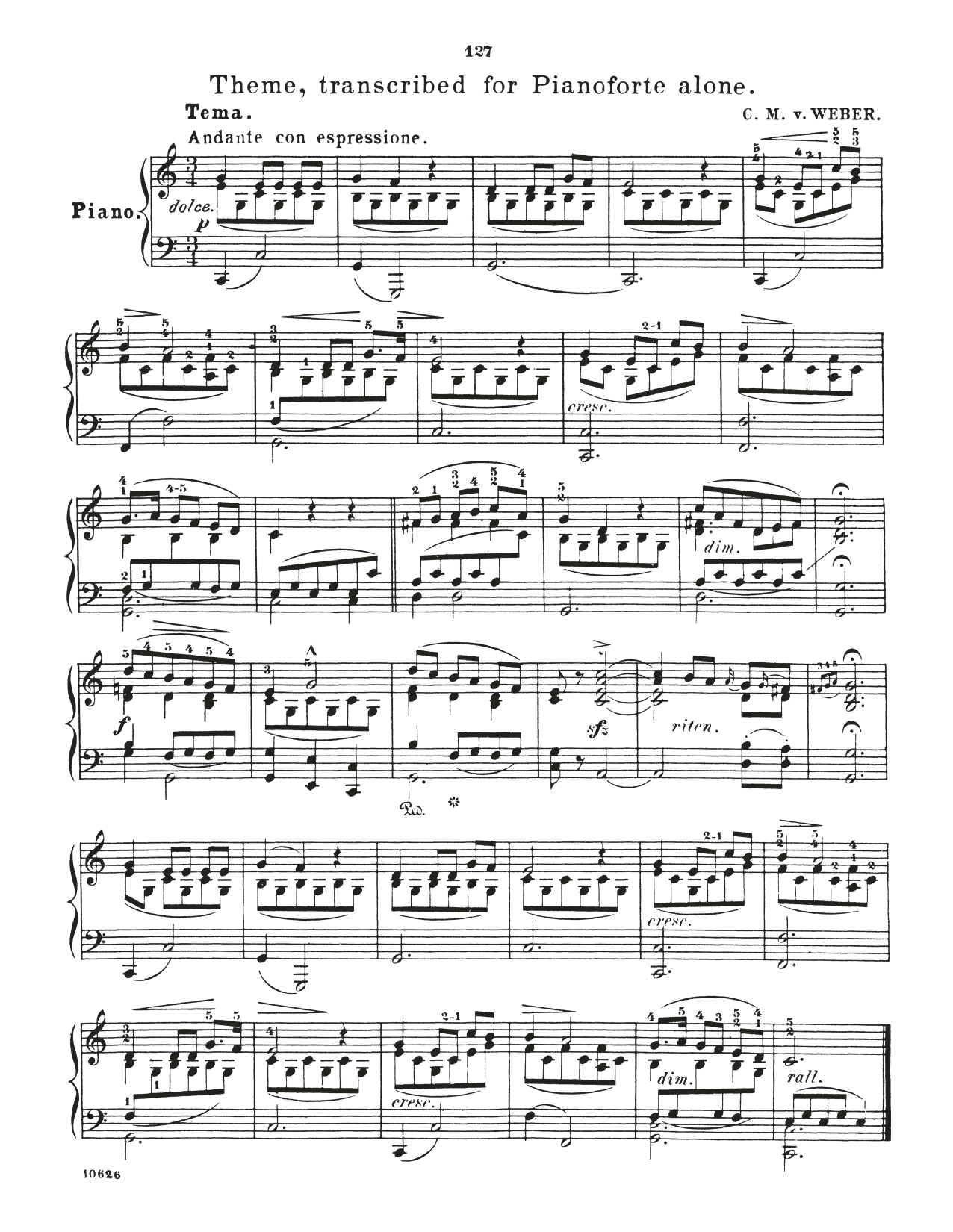 Product picture to: Variations on "Vien qua Dorina bella," Op.7