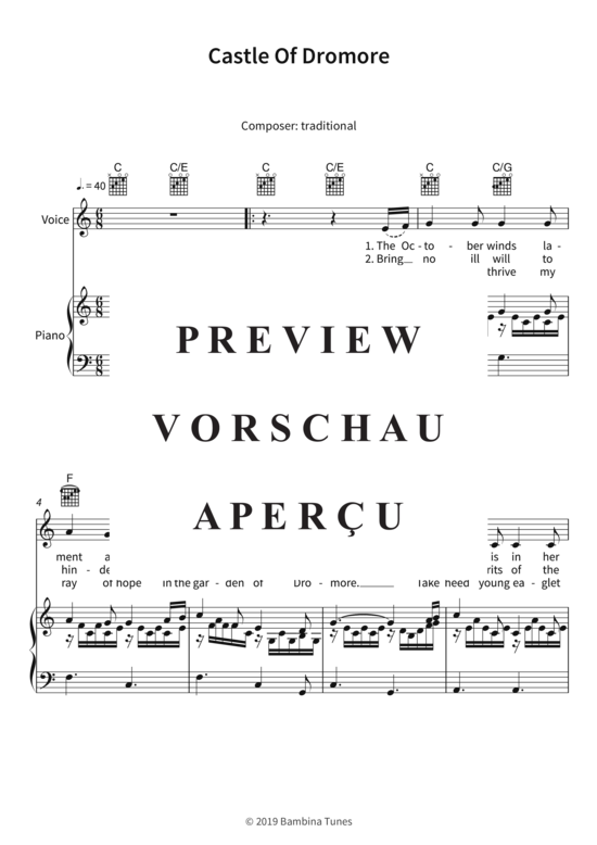 Produktgalerie: Seite 4 von 5 Castle Of Dromore, , (Gesang + Klavier, Gitarre)