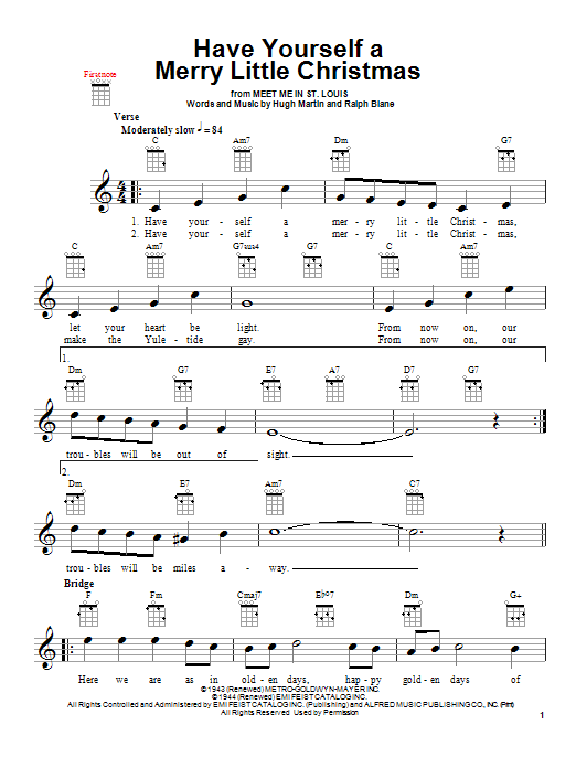 Product gallery: Page 1 of 1 Have Yourself A Merry Little Christmas, Hugh Martin