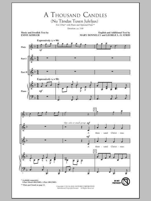 Produktbild zu: A Thousand Candles (Nu Tandas Tusen Juleljus)