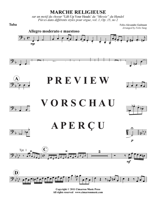 Produktgalerie: Seite 13 von 14 Marche Religeuse , , (Blechbläserquintett)