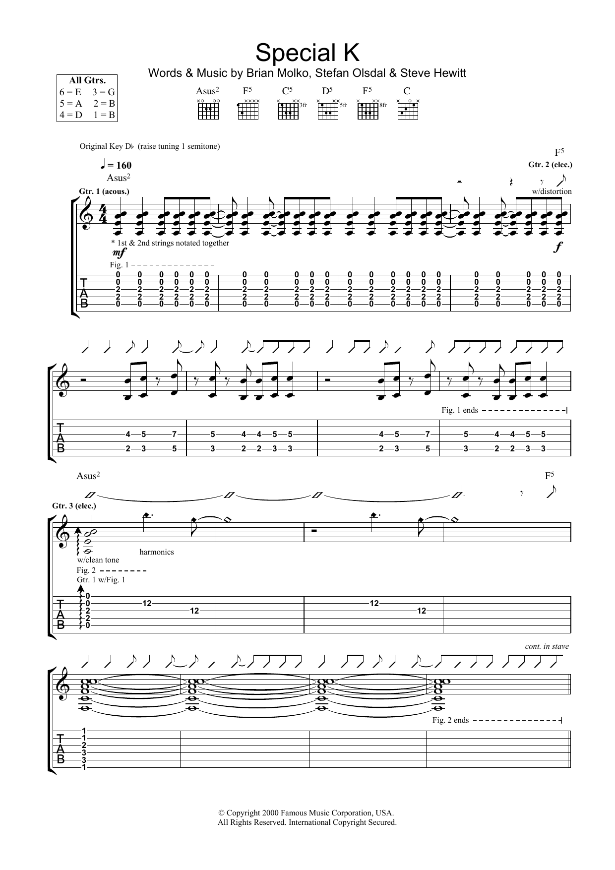 Produktgalerie: Seite 1 von 1 Special K, Placebo, Gitarre