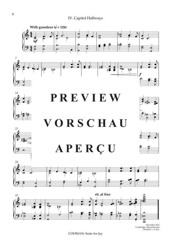 Product gallery: Page 9 of 9 Suite for Jay , , Piano Solo
