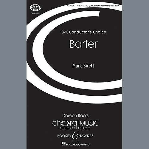 cover: Barter, Mark Sirett