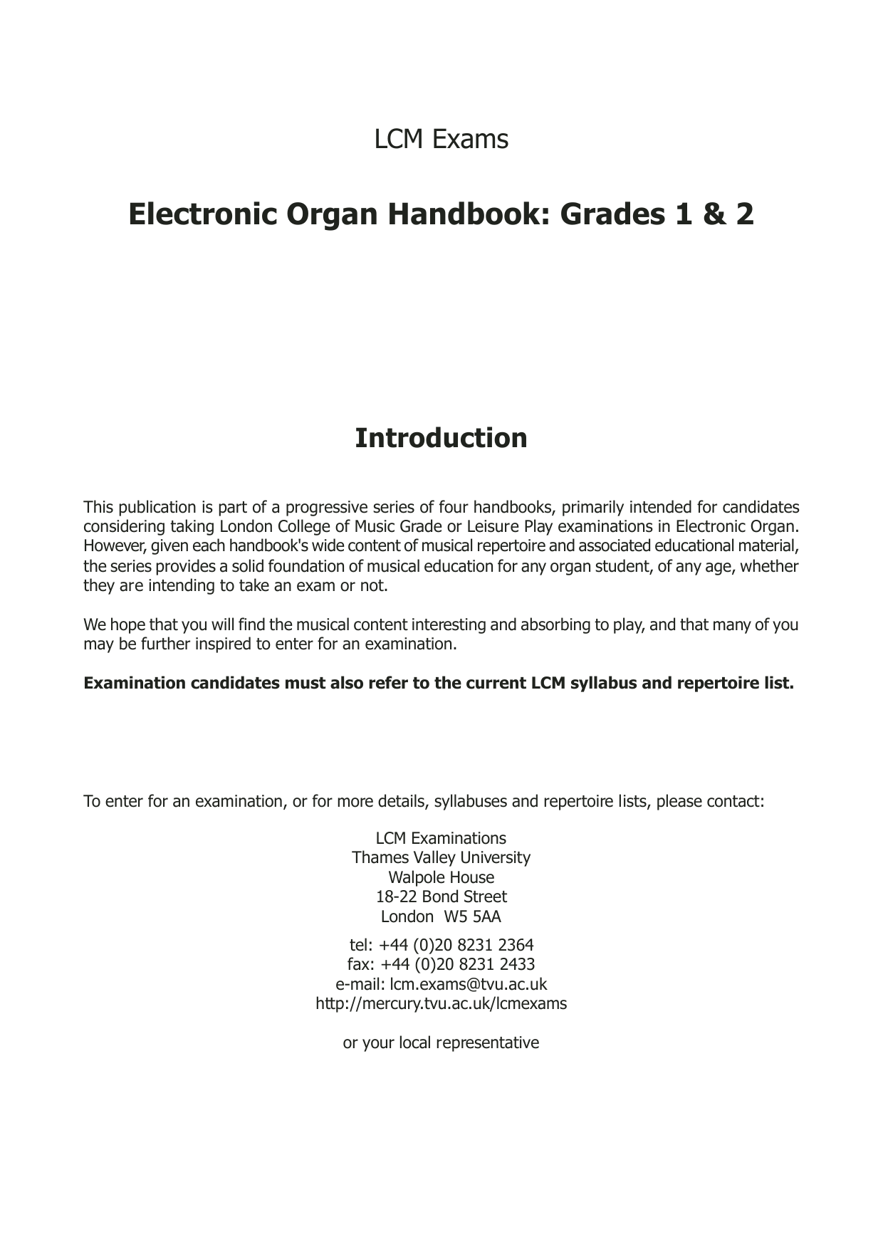 Produktgalerie: Seite 1 von 1 Organ Handbook Grades 1-2 to 2017, LCME