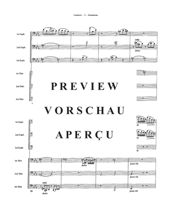 Produktgalerie: Seite 11 von 21 Declarations , , (Tuba Ensemble EEETTT)