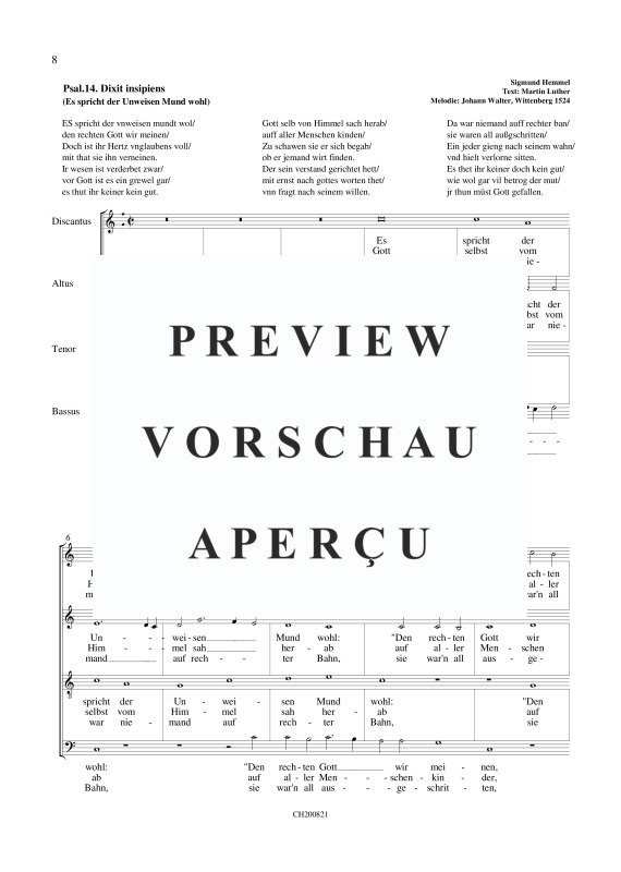 gallery: Lutherpsalmen (Psalmen 12, 14, 46, 67, 124,128, 130), , (Gemischter Chor)