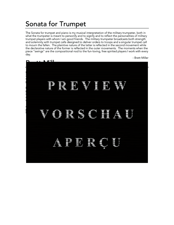 Produktgalerie: Seite 4 von 11 Sonata, , (Trompete in B und Klavier)