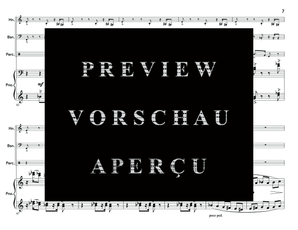 gallery: Wind Music, , (horn in F, bassoon, percussion and piano)