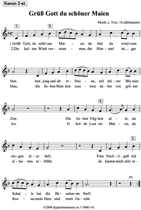 gallery: Grüß Gott, du schöner Maien, , 