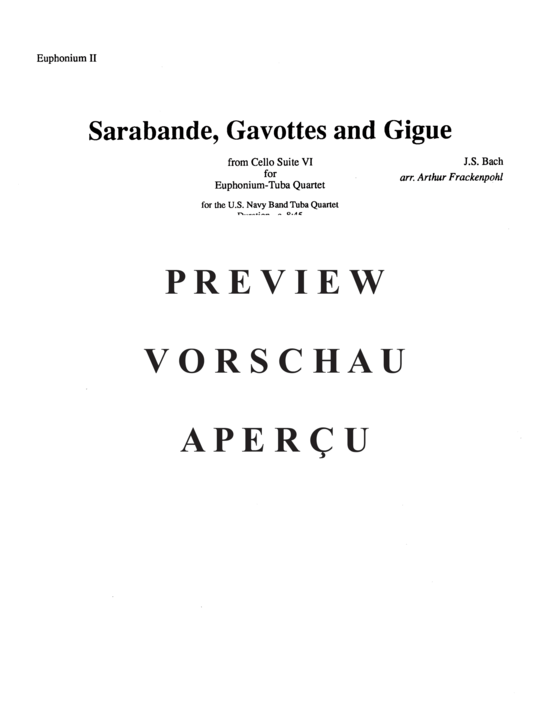 gallery: Sarabande, Gavottes, and Gigue , , (Tuba Quartett EETT)