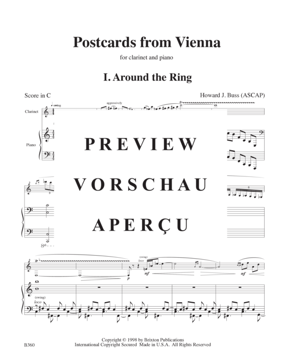 Product gallery: Page 4 of 21 Postcards from Vienna , , (clarinet and piano)