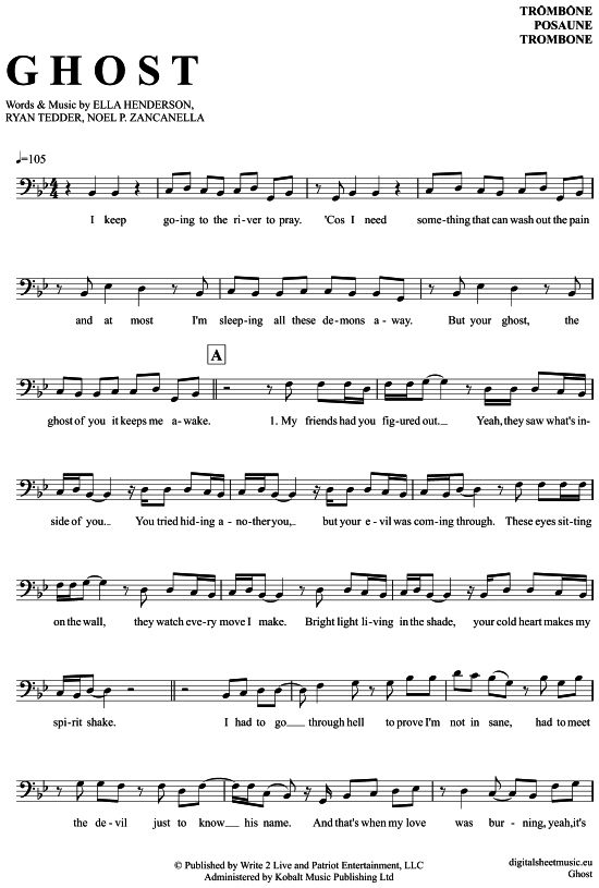Product gallery: Page 1 of 4 Ghost , Henderson, Ella, (Posaune / Bariton)