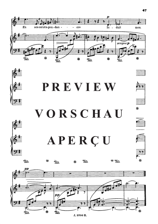 Product gallery: Page 6 of 6 A Clymène Op.58 No.4, , Soprano Solo and Piano