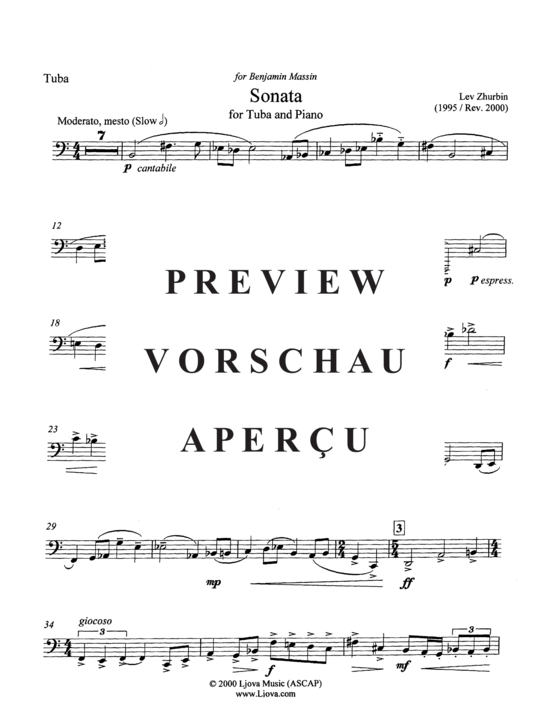 Product gallery: Page 16 of 21 Sonata , , (tuba + piano)