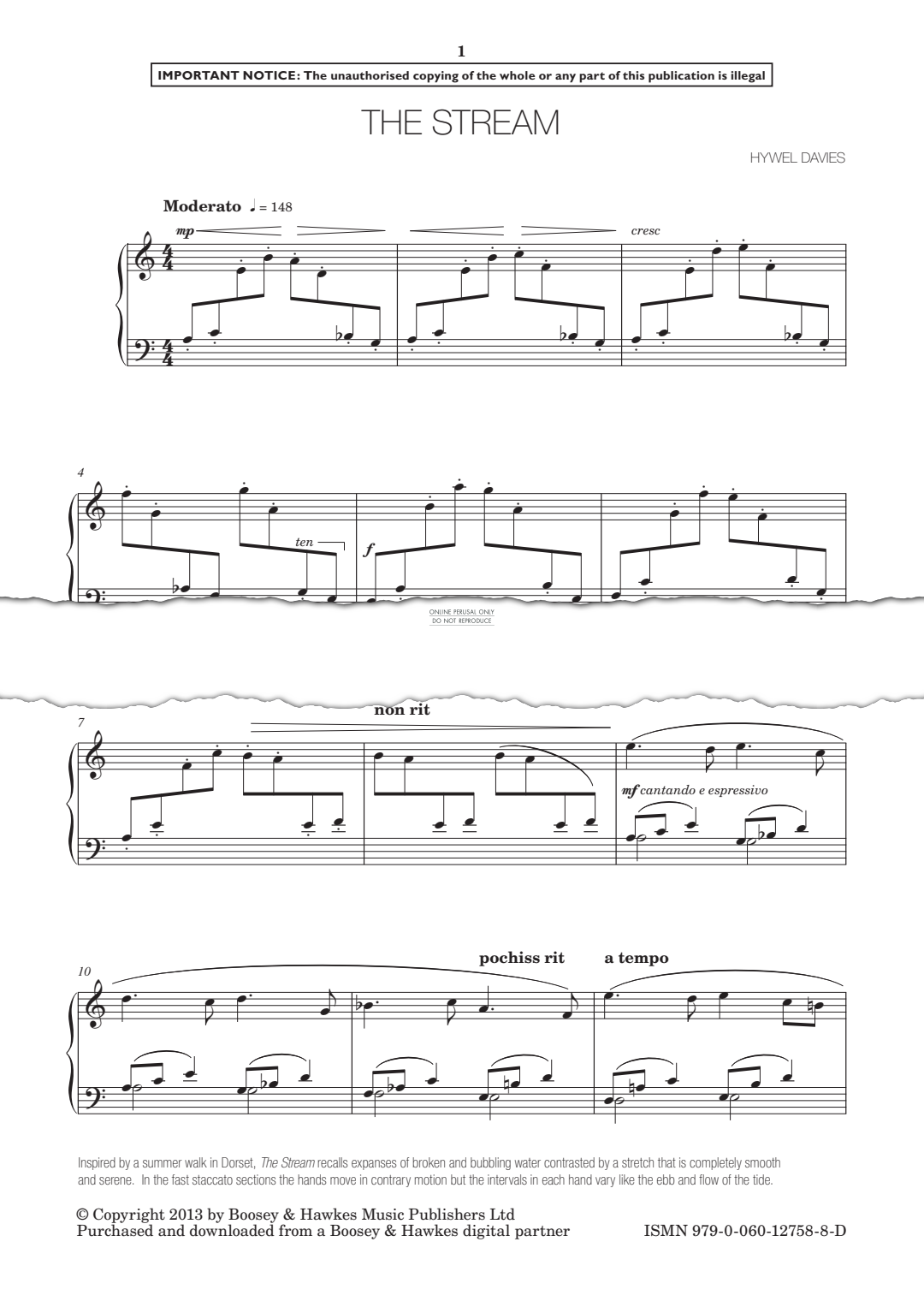 gallery: The Stream, Hywel Davies, Klavier