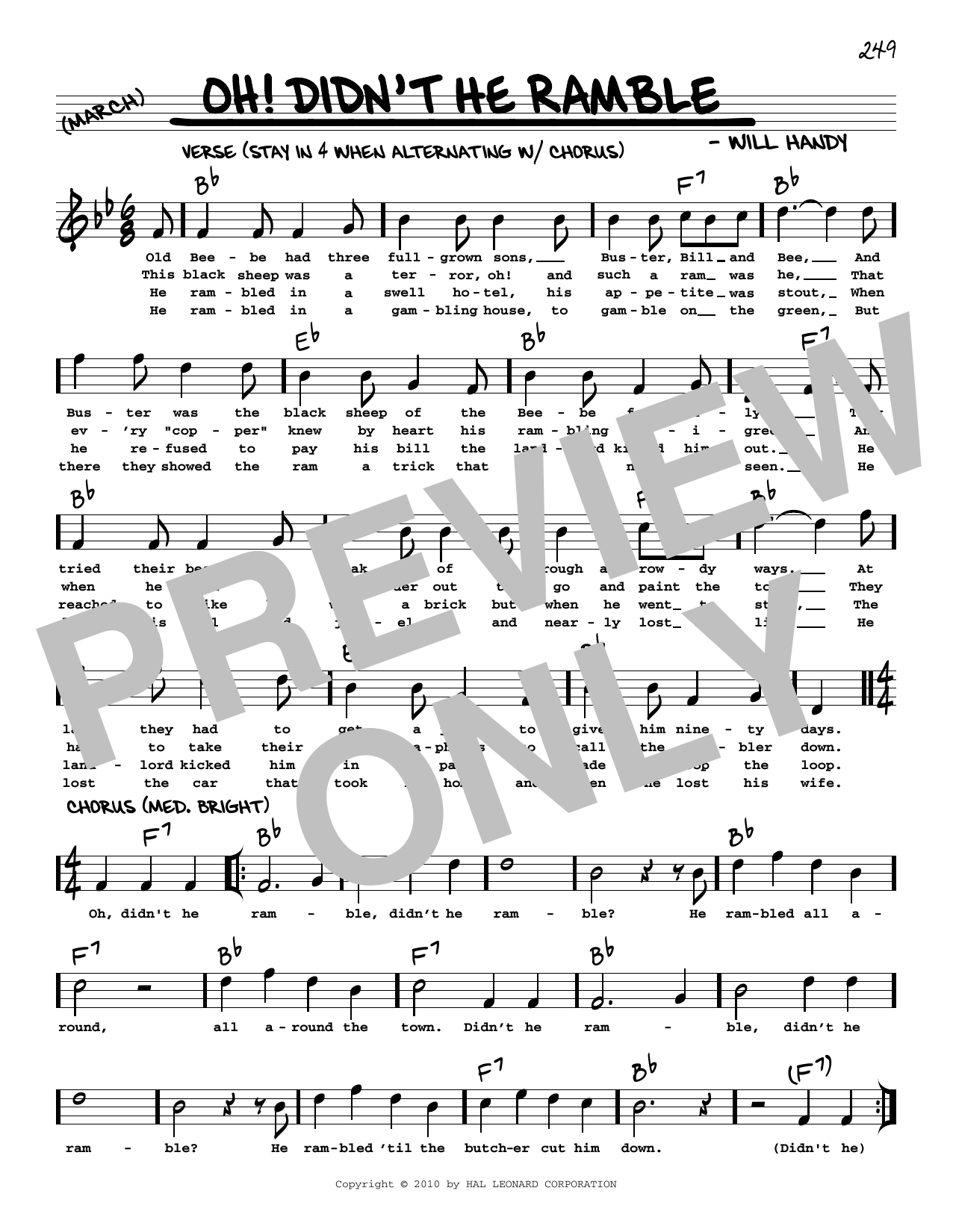 Produktbild zu: Oh! Didn't He Ramble (arr. Robert Rawlins)