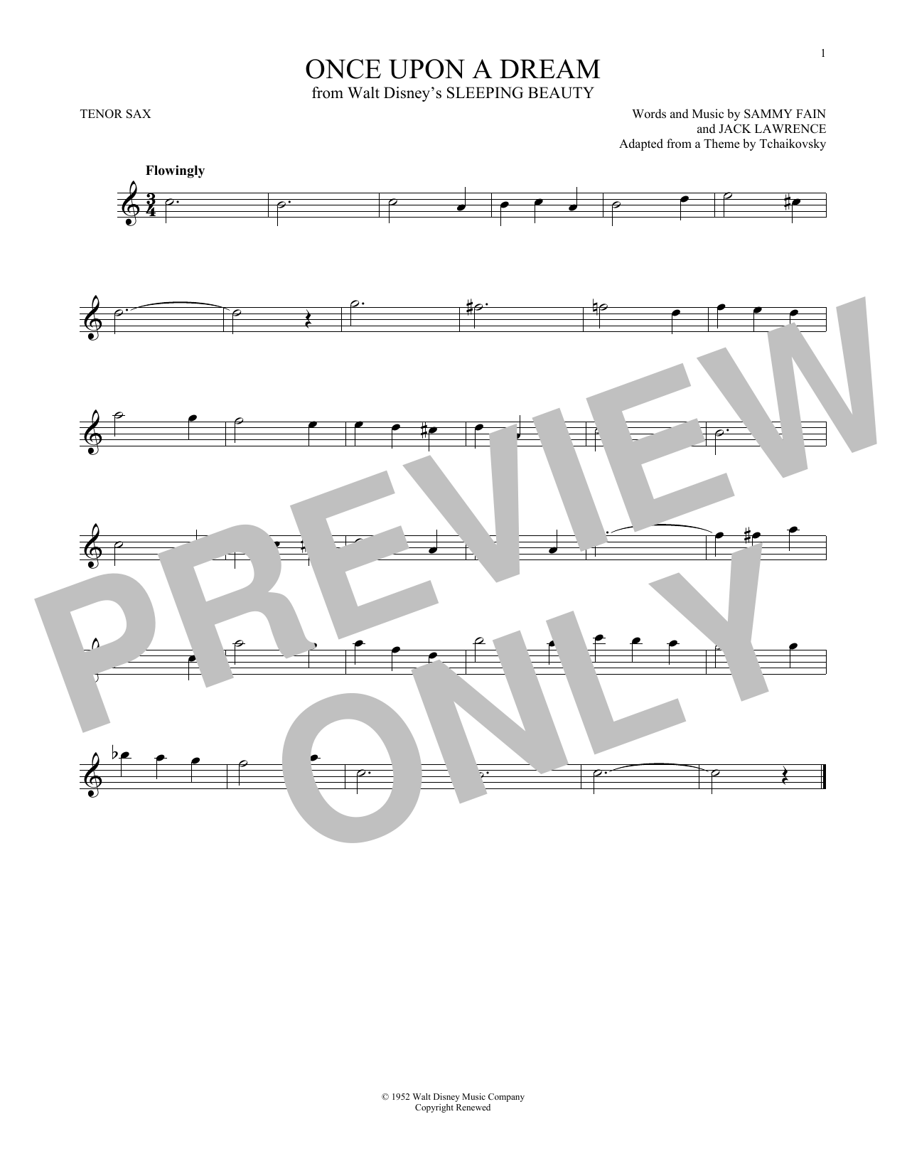 Product gallery: Page 1 of 1 Once Upon A Dream, Sammy Fain