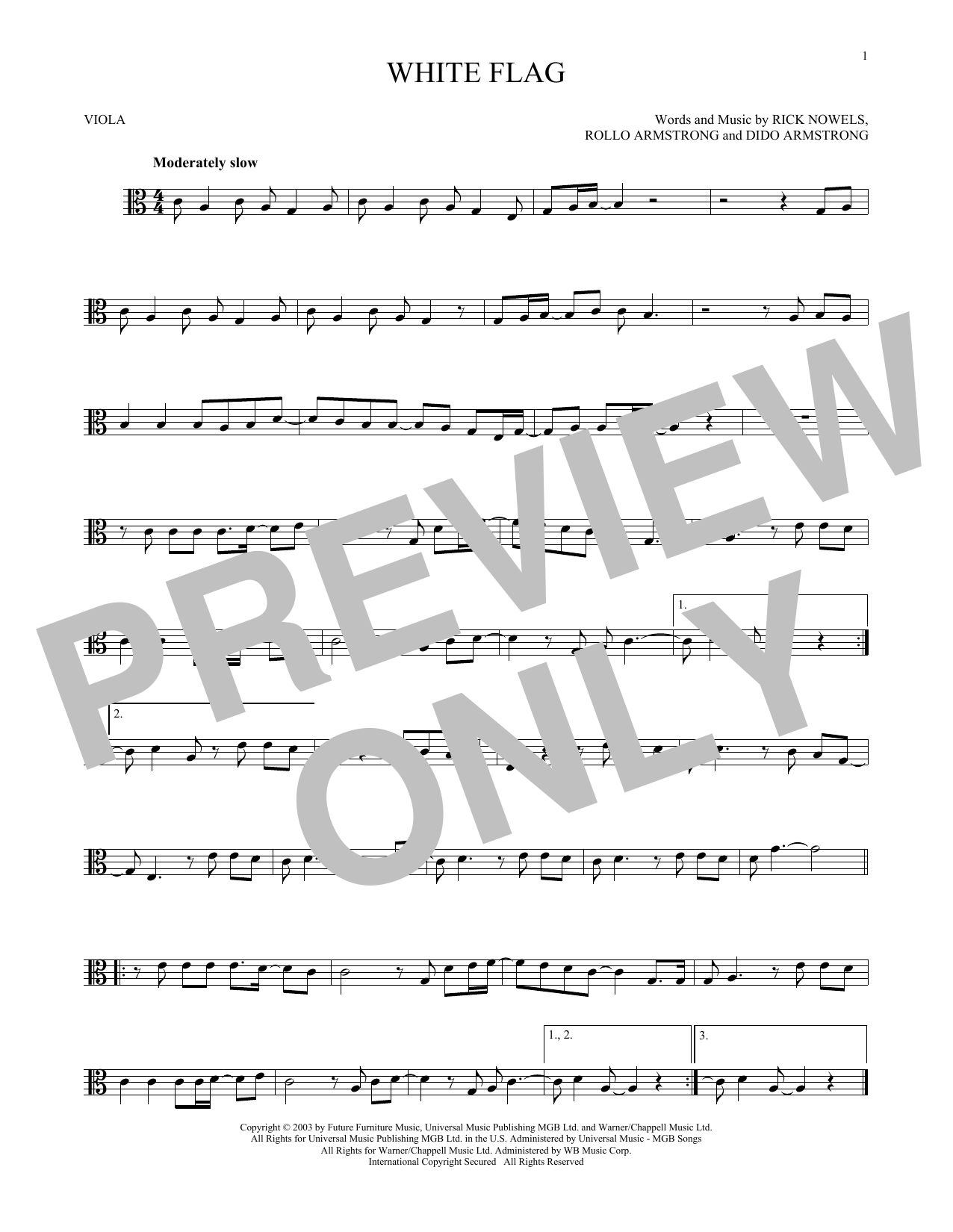 Product gallery: Page 1 of 1 White Flag, Dido