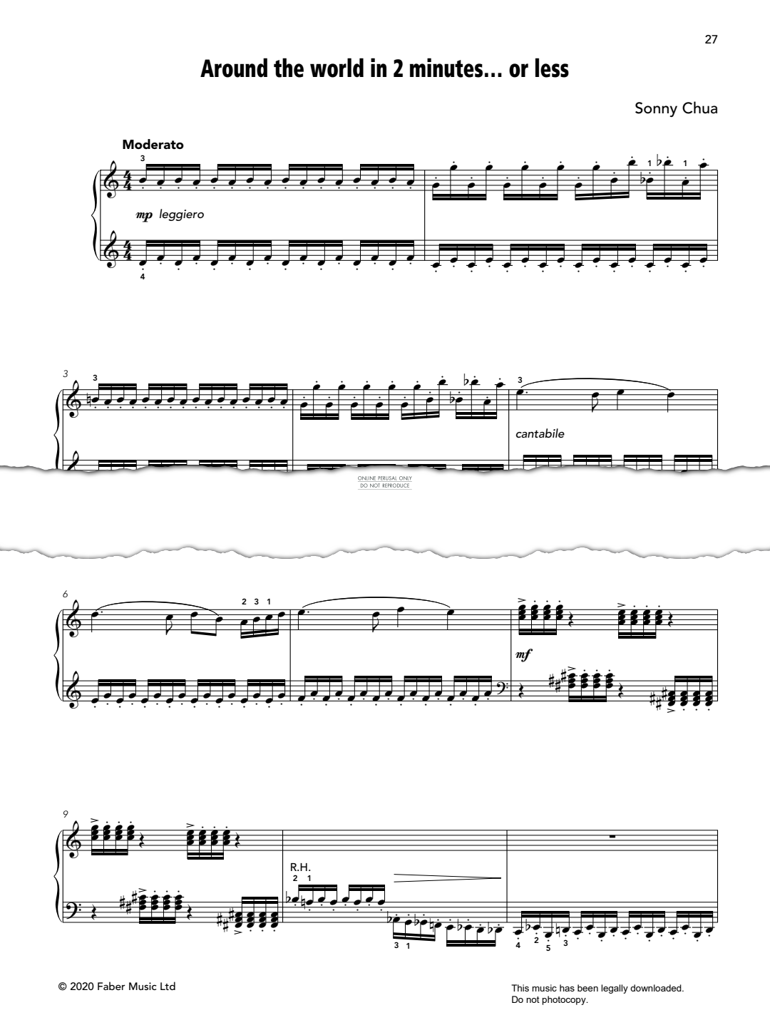 Produktgalerie: Seite 1 von 1 Around The World In 2 Minutes....Or Less, Sonny Chua, Klavier