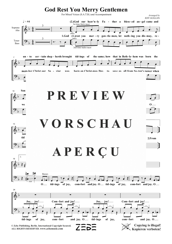 Produktgalerie: Seite 3 von 11 God Rest You, Merry Gentlemen, , Gemischter Chor und Klavier