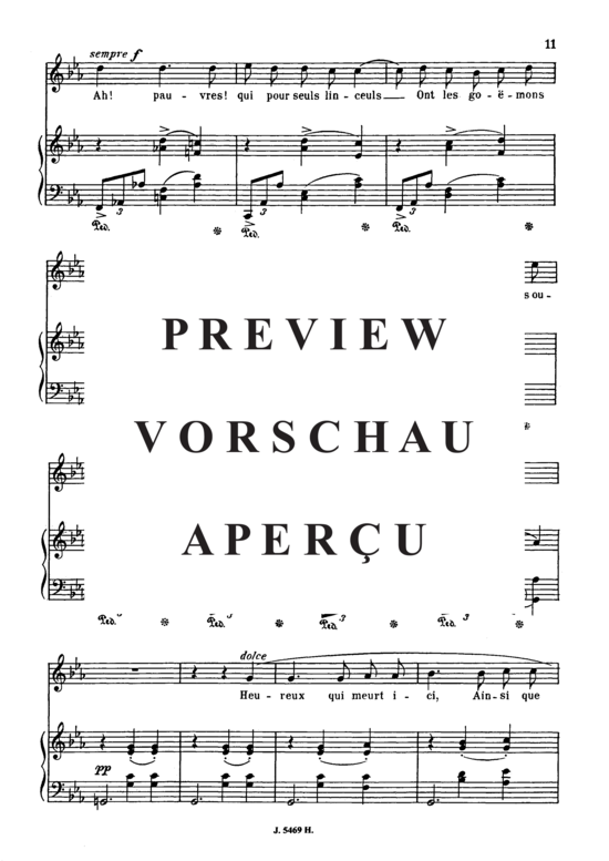 Product gallery: Page 5 of 6 Au cimetière Op.51 No.2, , Medium Voice and Piano