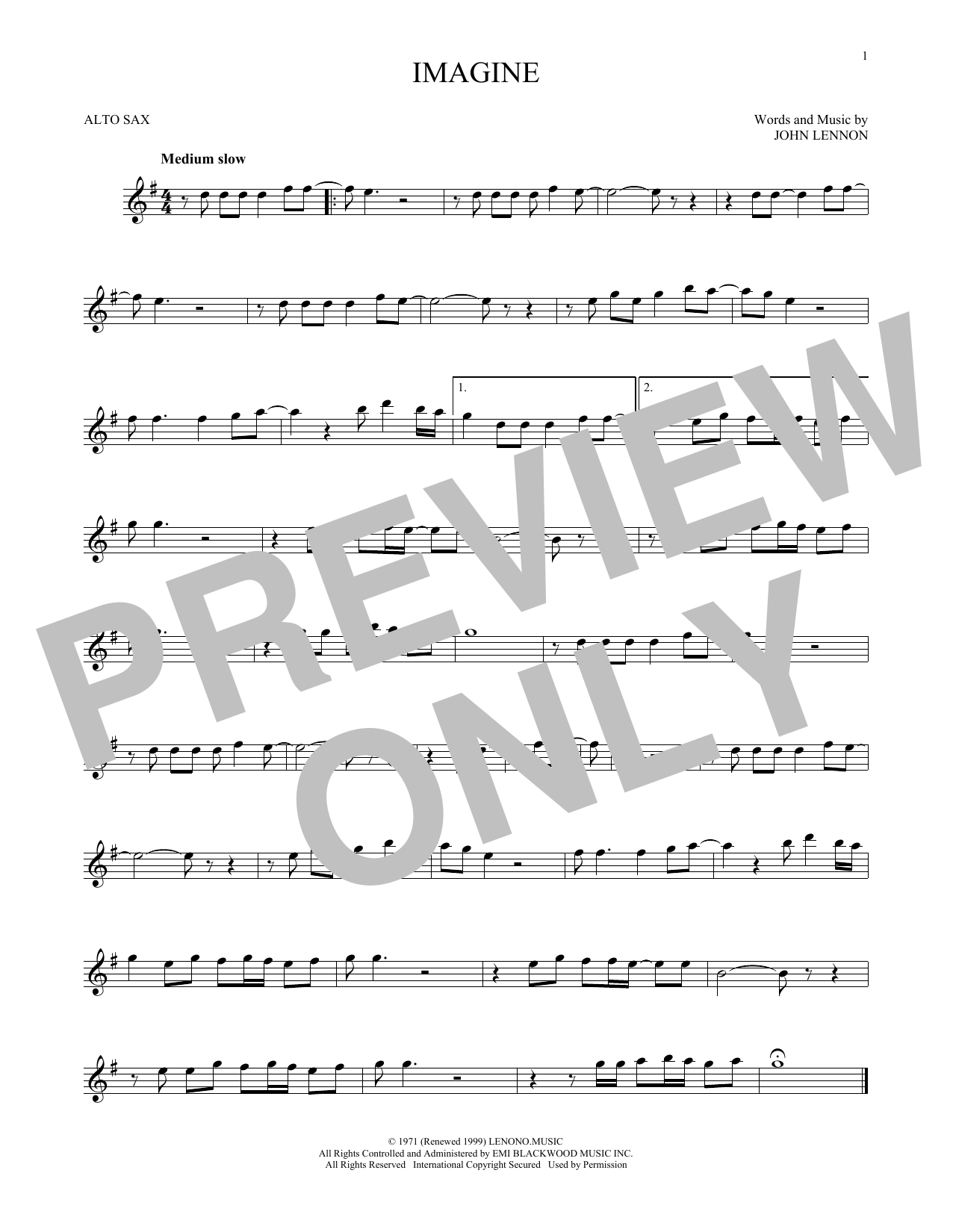 Produktgalerie: Seite 1 von 1 Imagine, John Lennon, Saxophon