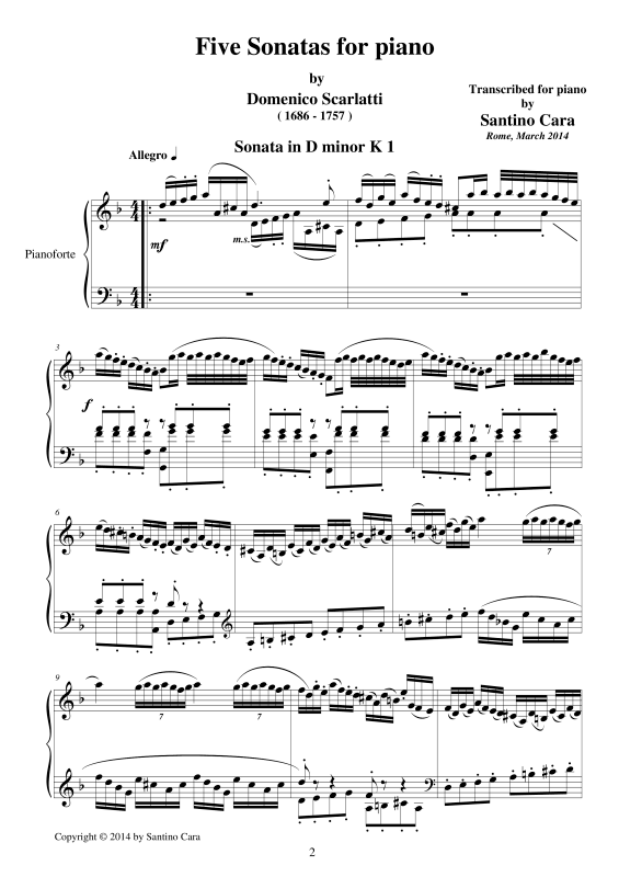 Produktgalerie: Seite 1 von 11 5 Klavier Sonaten K. 1/430/41/9/214, , Klavier Solo