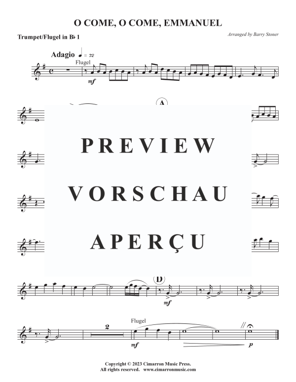 Produktgalerie: Seite 5 von 9 O Come, O Come Emmanuel, , Blechbläserquintett