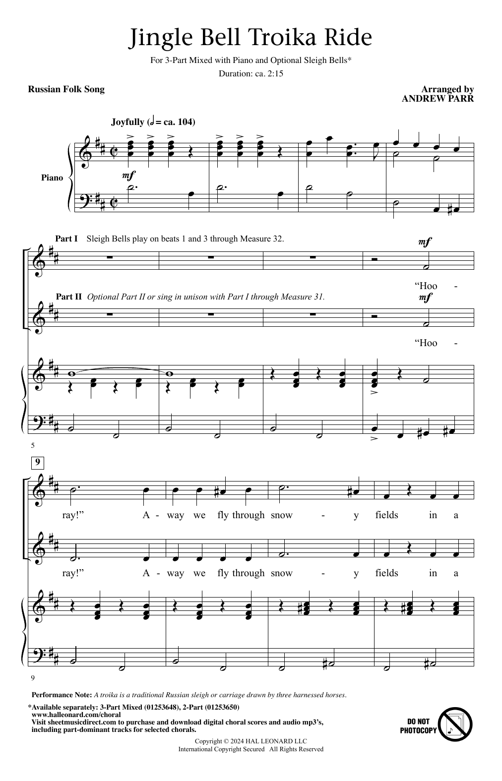 Produktbild zu: Jingle Bell Troika Ride
