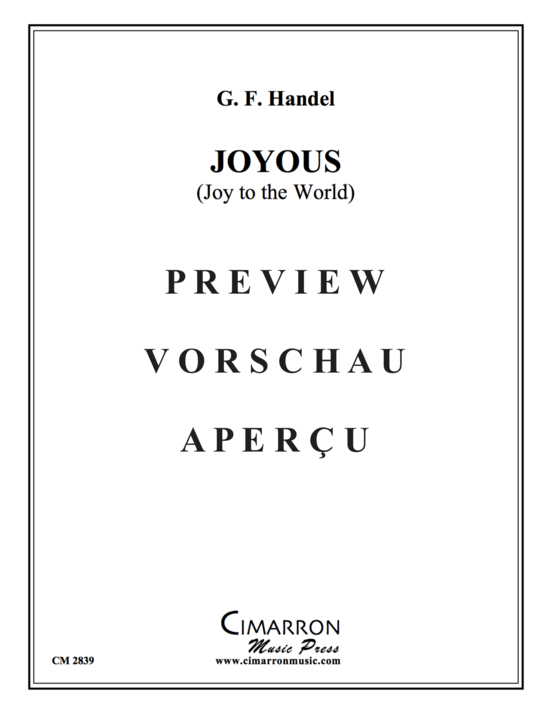 Produktgalerie: Seite 2 von 16 Joyous (Joy to the World) , , Doppel Blechbläserquintett