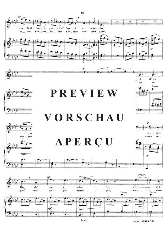 Product gallery: Page 3 of 4 L'augellin da' lacci, Sieber Ferdinand, High Voice and Piano