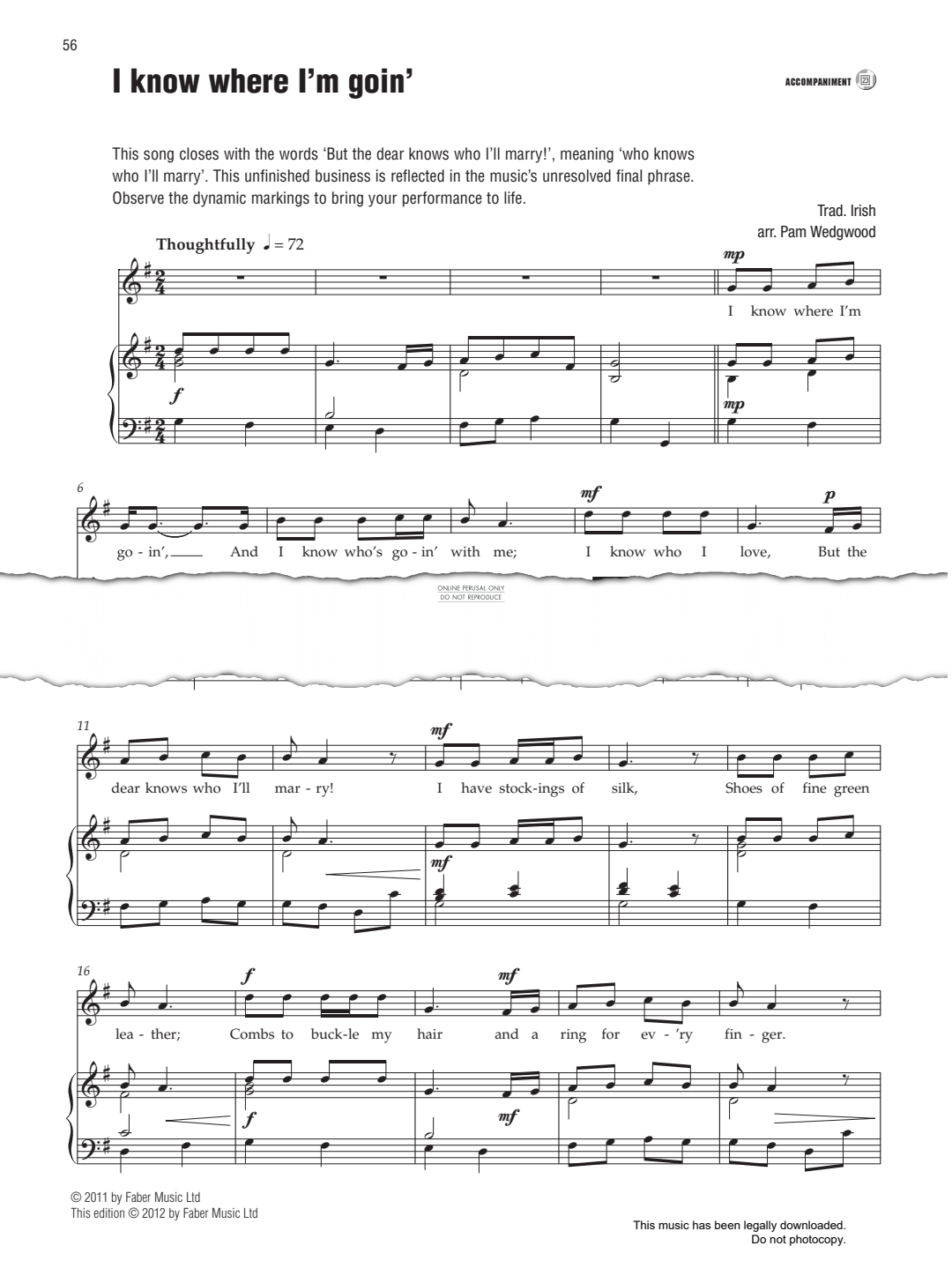 Product gallery: Page 1 of 1 I know where I'm goin', Irish Traditional