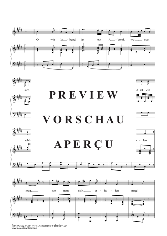 Product gallery: Page 3 of 3 Der Sommerabend , , Piano and Voice