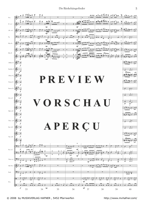 Product gallery: Page 10 of 11 Sonate aus ´Die Bänkelsängerlieder´, , (large wind orchestra)