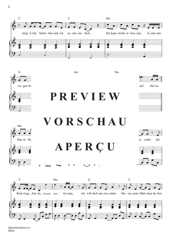 gallery: Marie , Alle Achtung, Gesang mit Klavierbegleitung