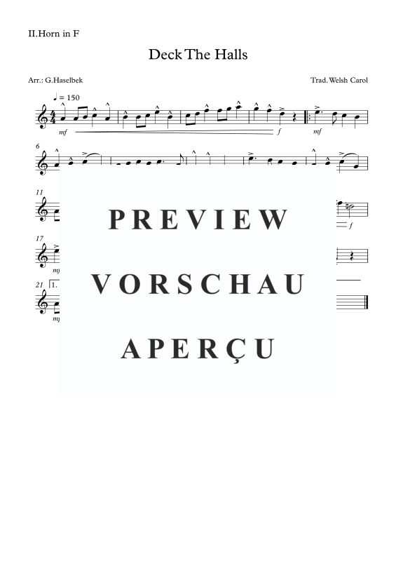 Produktgalerie: Seite 5 von 8 Deck The Halls, , (Blechbläserquartett)