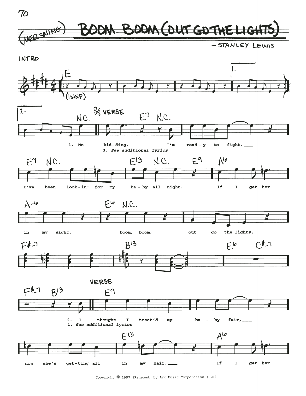 Produktbild zu: Boom Boom (Out Go The Lights)