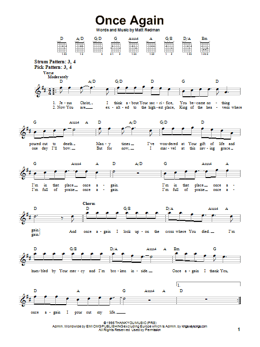 Product gallery: Page 1 of 1 Once Again, Matt Redman