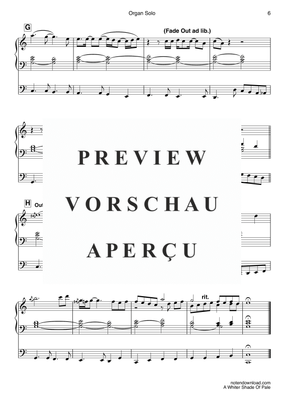 gallery: A Whiter Shade of Pale, Procol Harum, (Orgel Solo)