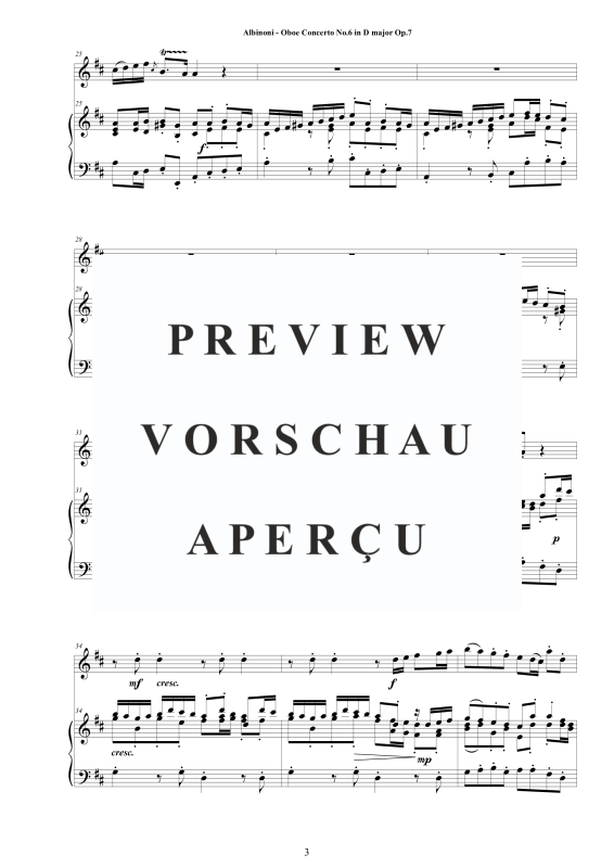 Product gallery: Page 4 of 11 Oboe Concerto No.6 in D-Dur Op.7, , Oboe and Piano/Harpsichord