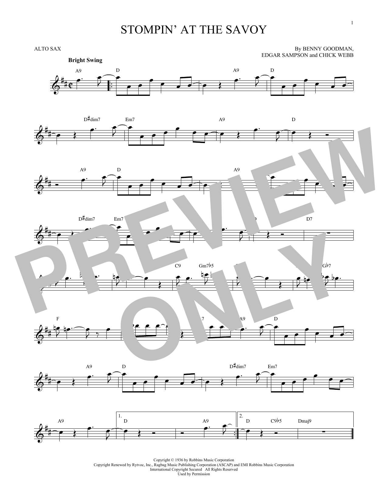 Product gallery: Page 1 of 1 Stompin' At The Savoy, Benny Goodman